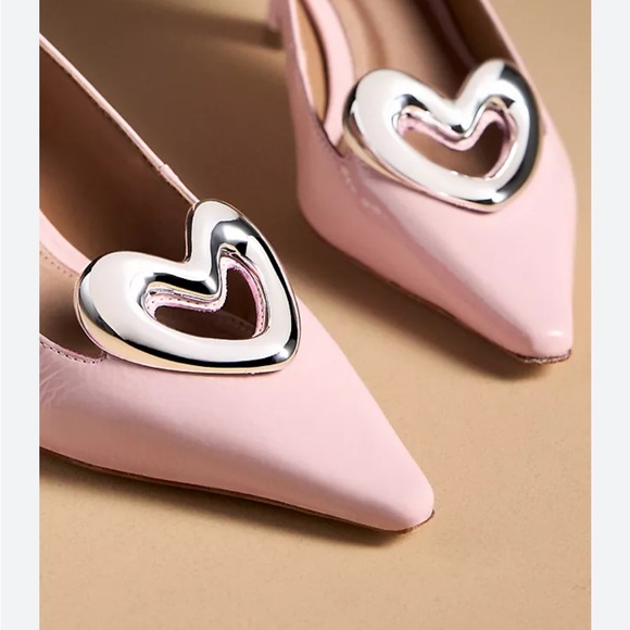 Pink Women\'s Maeve Shoes with Silver Heart Accent